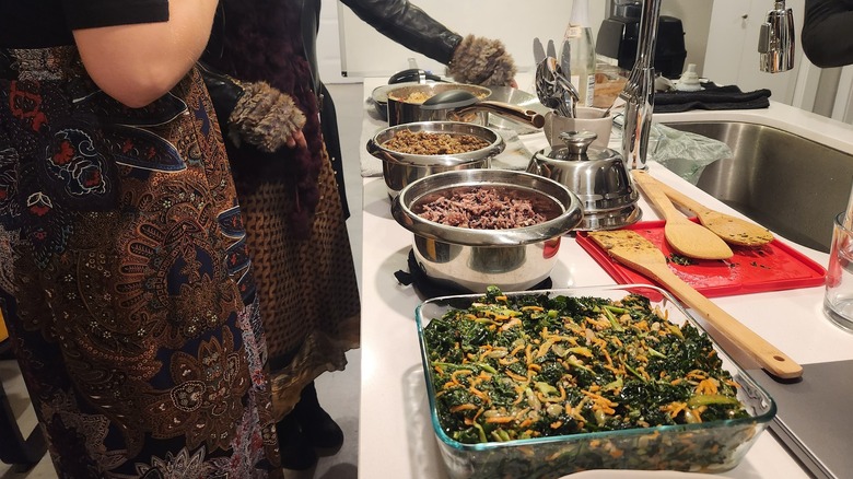 A Shabbat dinner prepared by Chefee Robotics system
