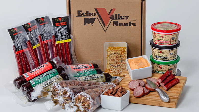 Echo Valley Meats products displayed against a white background.