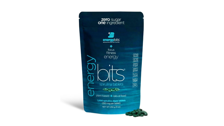 A package of energybits on a white background