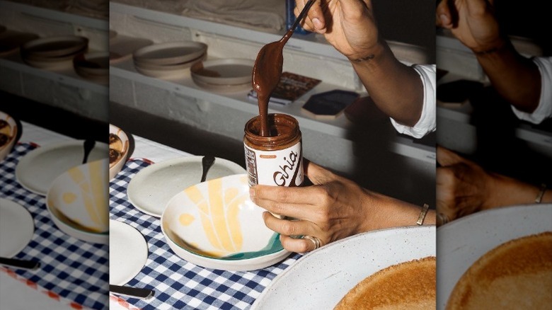 Ghia's hazelnut Ghianduja spread