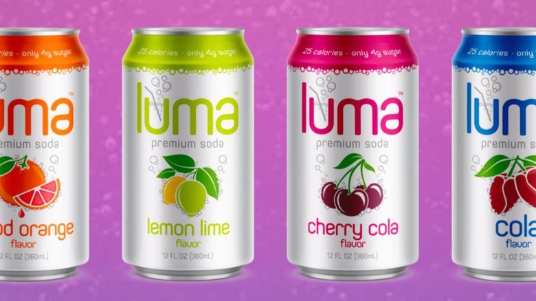 Four cans of Luma Soda
