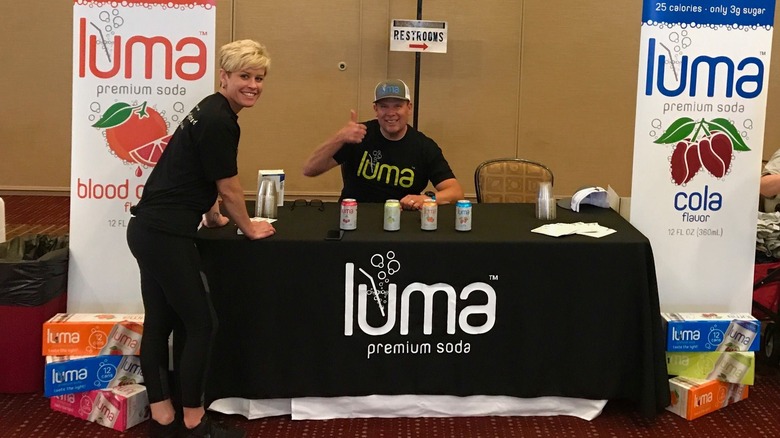 Founder Jim Otteson at a Luma Soda booth