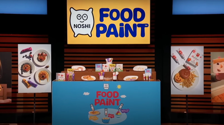 Noshi food paint display in Shark Tank