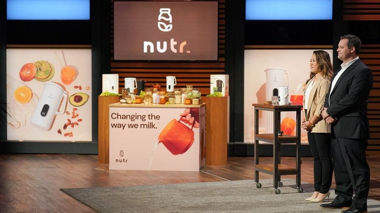 Alicia Long and Dane Turk doing their Nutr pitch on Shark Tank