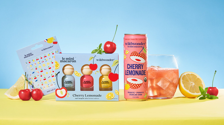 The PR set for the new cherry lemonade flavor