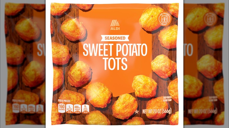 Bag of Aldi's Seasoned Sweet Potato Tots