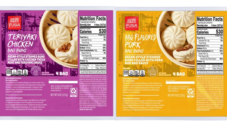 Two flavors of Fusia Asian Inspirations Bao Buns