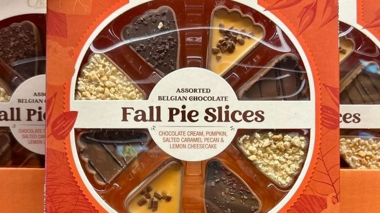 Aldi fall pie-shaped chocolates
