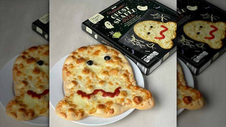 Aldi ghost-shaped pizza