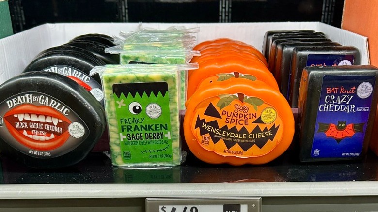 Halloween cheeses at Aldi