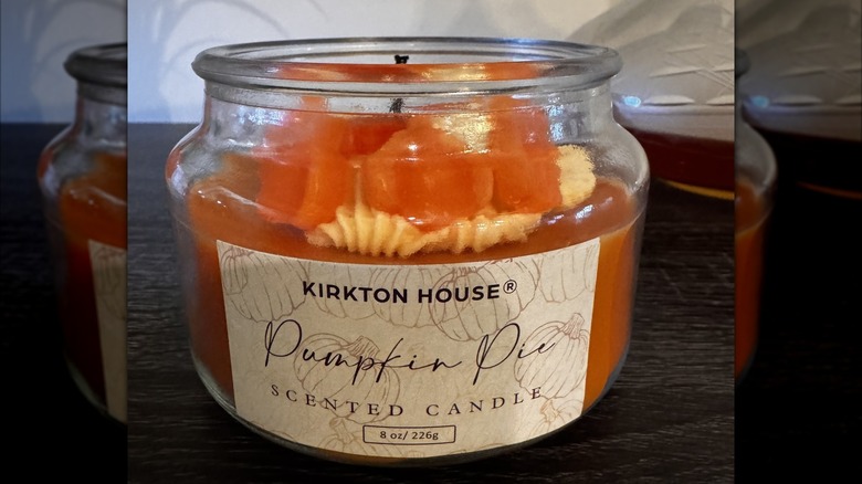 Aldi pumpkin pie scented candle