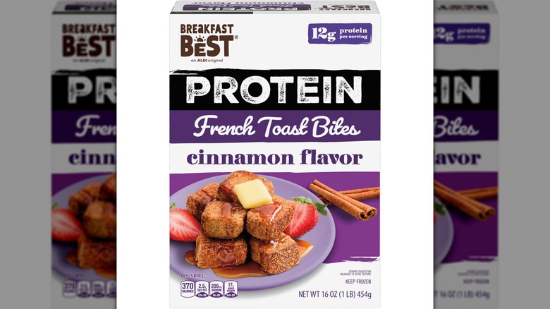 Breakfast Best French Toast Bites in box on white background