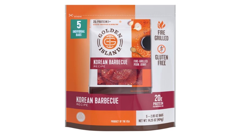 Pack of Golden Island Korean Barbecue Fire-grilled Pork Jerky