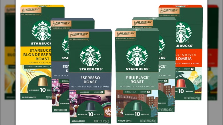 Six packs of Starbucks by Nespresso Original Line Capsules