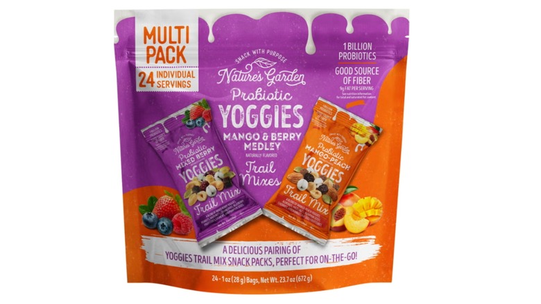 Bag of Nature's Garden Probiotic Yoggies Trail Mix