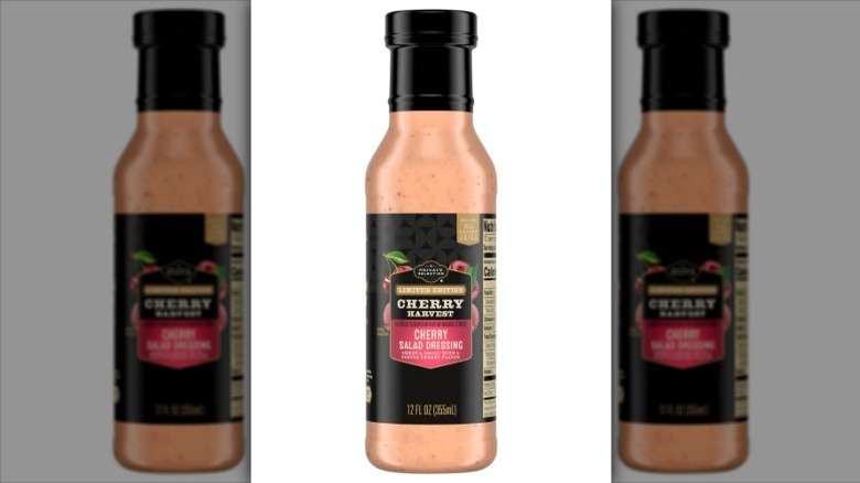 bottle of Private Selection cherry salad dressing