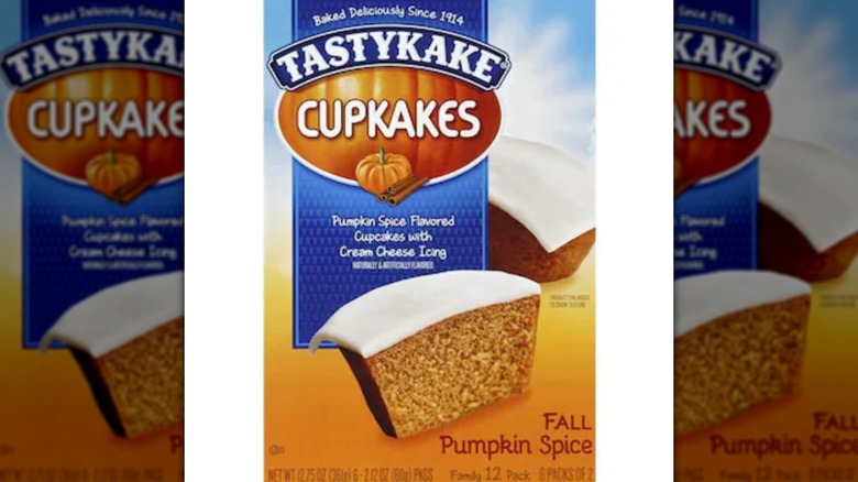 A package of Tastykake Pumpkin Spice Cupkakes at Publix