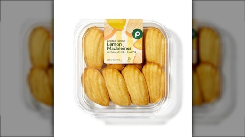 A package of Publix Lemon Madeleines on a white background.