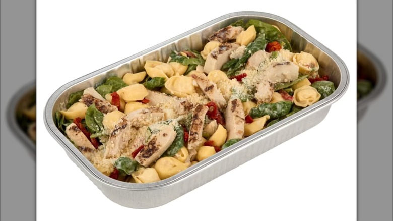 Member's Mark Marry Me Chicken with Tortellini in aluminum container on white background