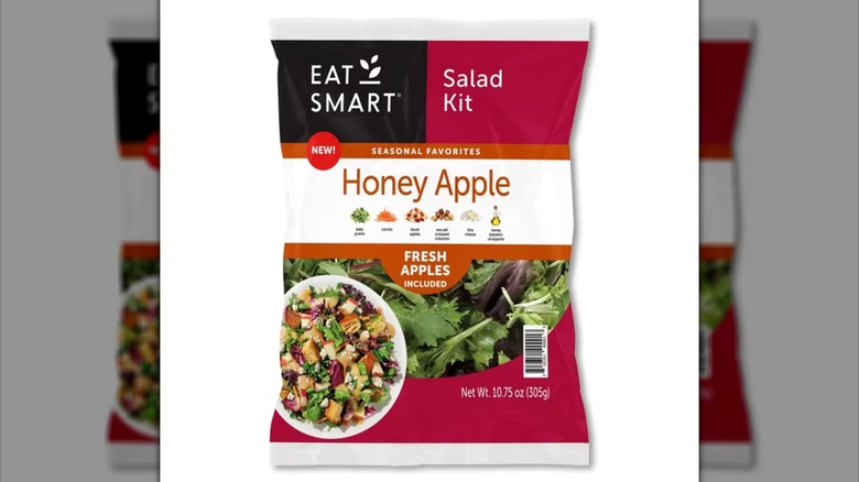 Eat Smart Honey Apple Salad Kit in package on white background