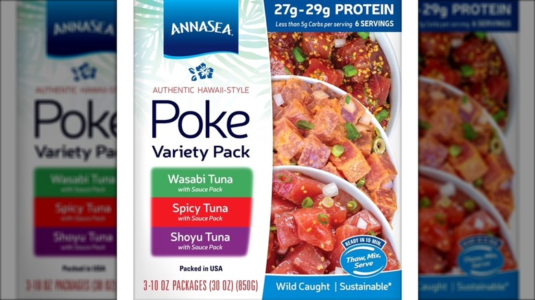 Annasea Yellowfin Tuna Trio Poke Kit on white background