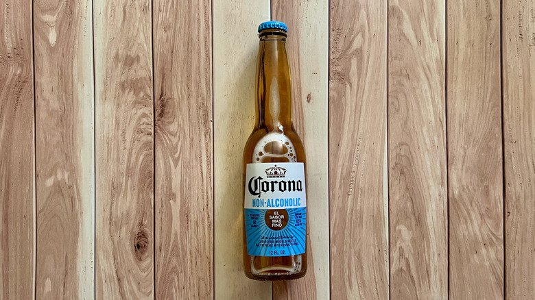 a bottle of Corona Non-Alcoholic
