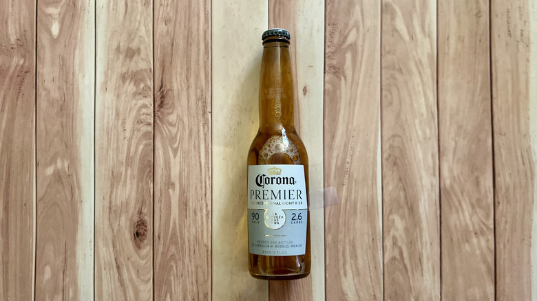 a bottle Corona Premier
