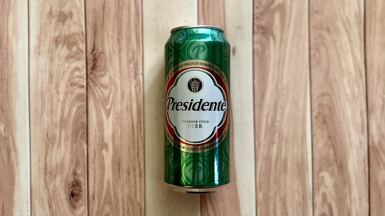 a can of Presidente