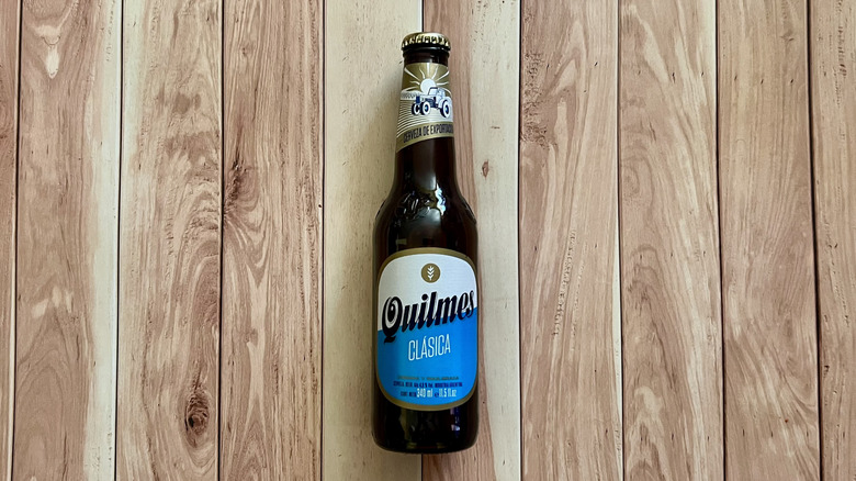 a bottle of Quilmes