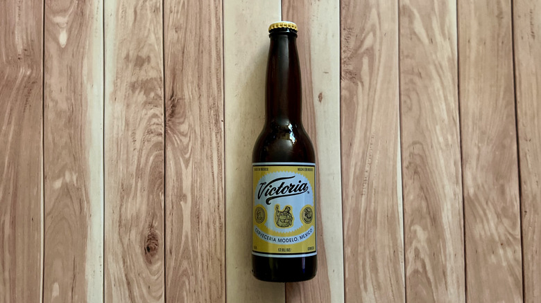 a bottle of Victoria beer