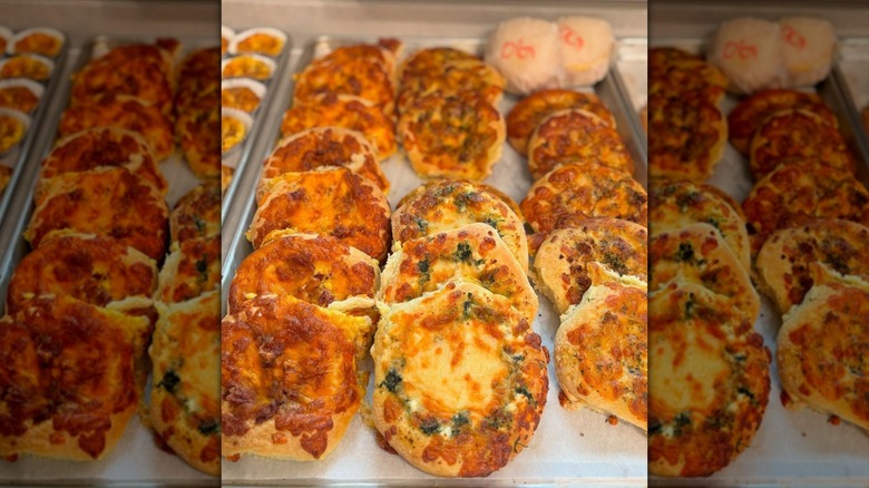Savory pastries with cheese