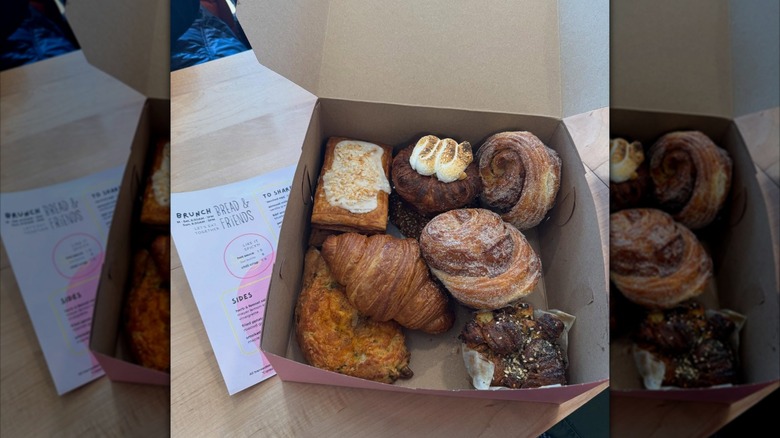 Baked goods in box at Kasama