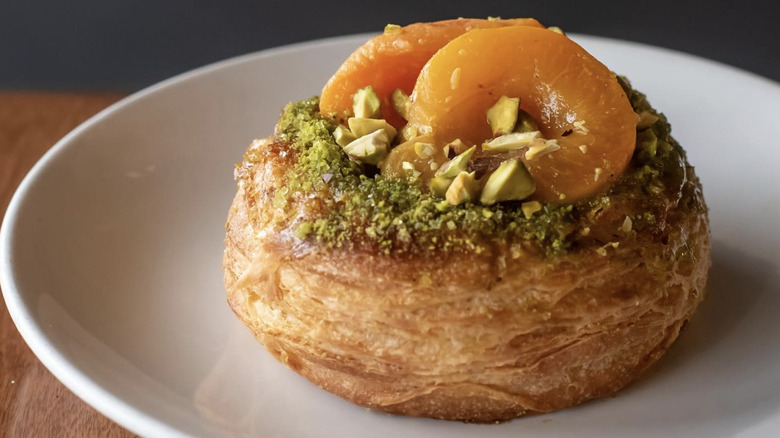 Apricot pistachio croissant