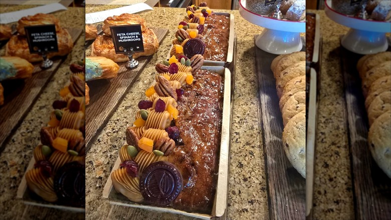 Fruit cakes in trays