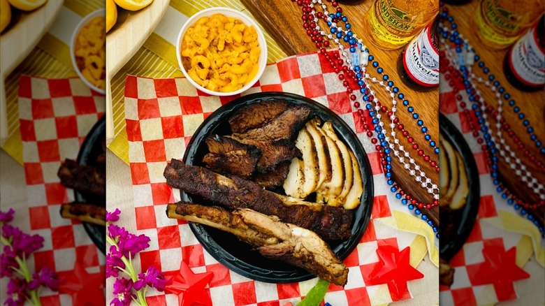Smoked meats in a bowl