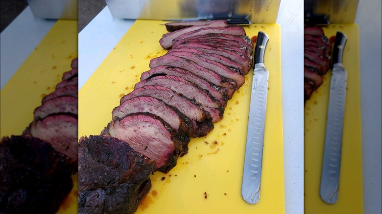 Sliced brisket