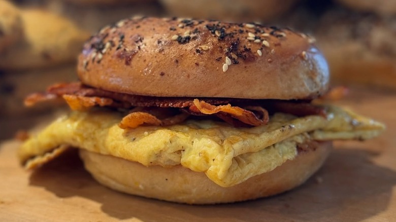 Bagel sandwich from 5 Borough Bagels
