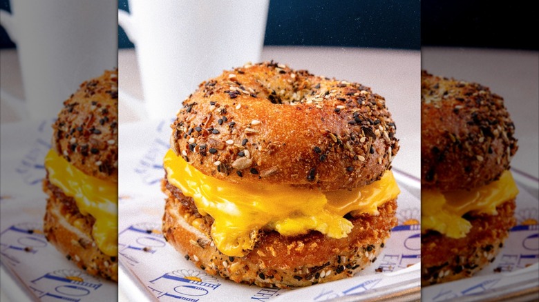 A breakfast sandwich called The Hangover Cure