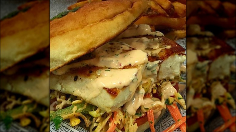 Blu Fish House Florida Grouper Sandwich