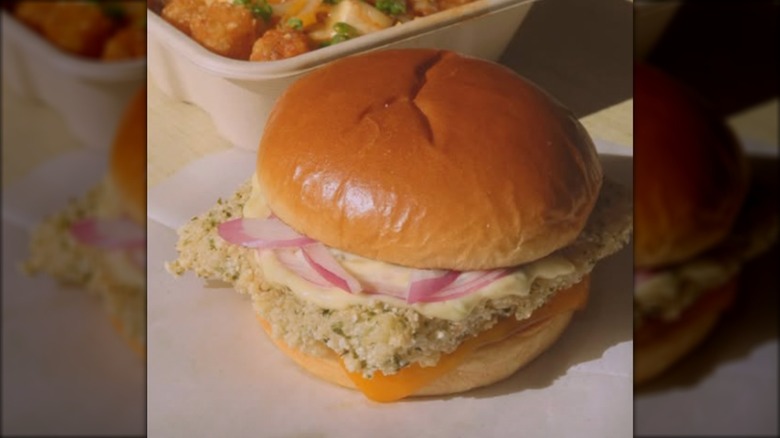 Bopomofo Cafe Nori Fish Sandwich on butcher paper