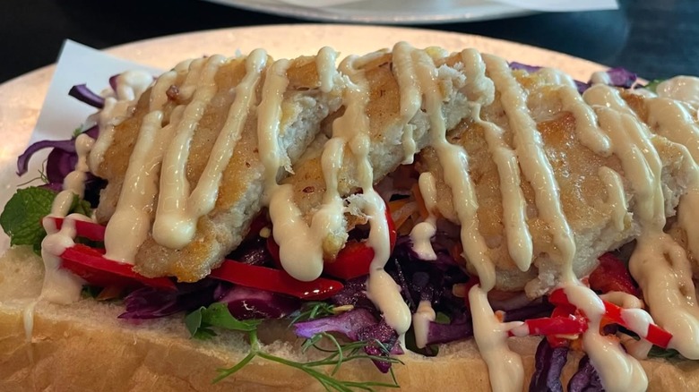 Local Tide Rockfish Bahn Mi sandwich