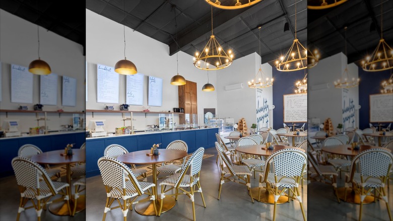 Dining room at Blue House Bakery and Cafe