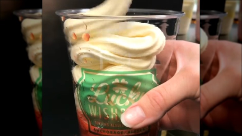 Strawberry Milkshake from Lucky Wishbone