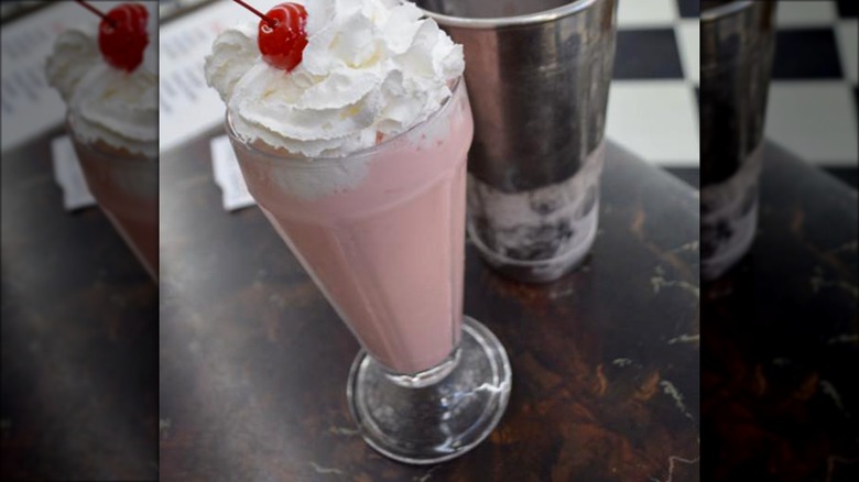 Real Malted Milkshake from Borroum's Drug Store & Soda Fountain 