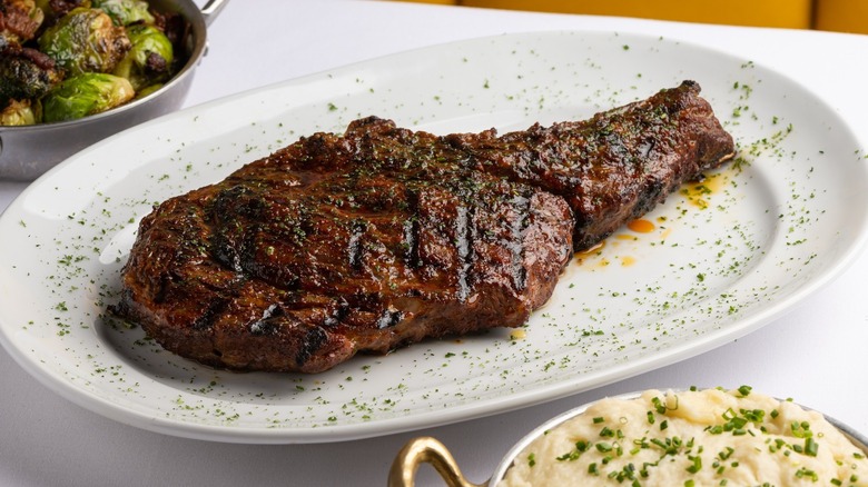 Steak on plate at Steak 44