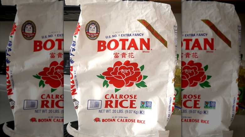 Bag of Botan Calrose rice