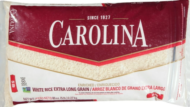 Bag of Carolina Extra Long Grain White Rice