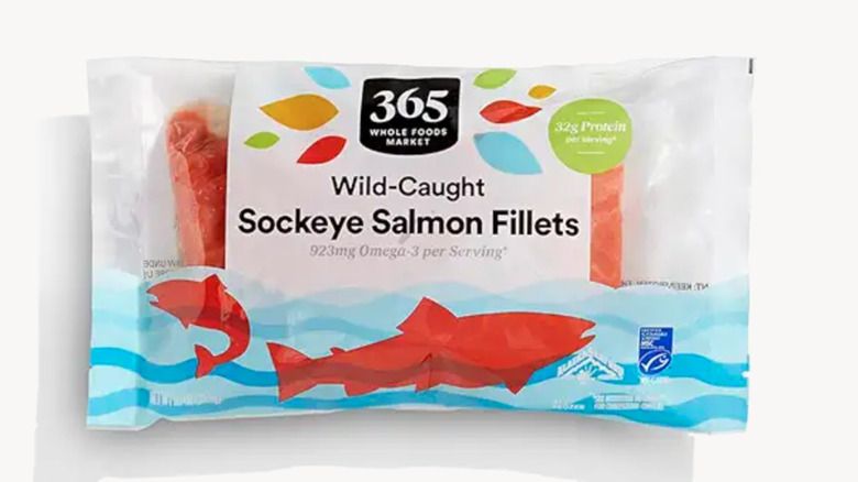 Package of 365 wild-caught sockeye salmon fillets