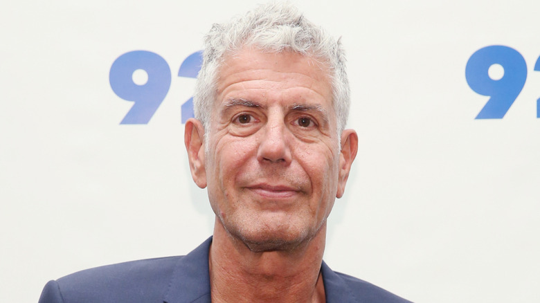 Anthony Bourdain smiling