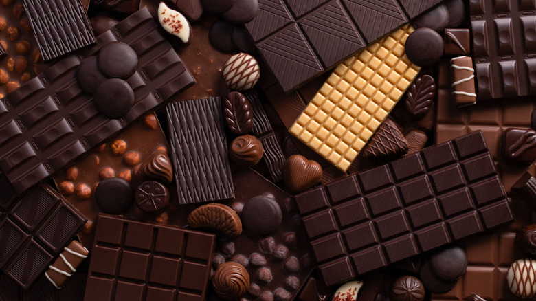 An assortment of Belgian chocolate